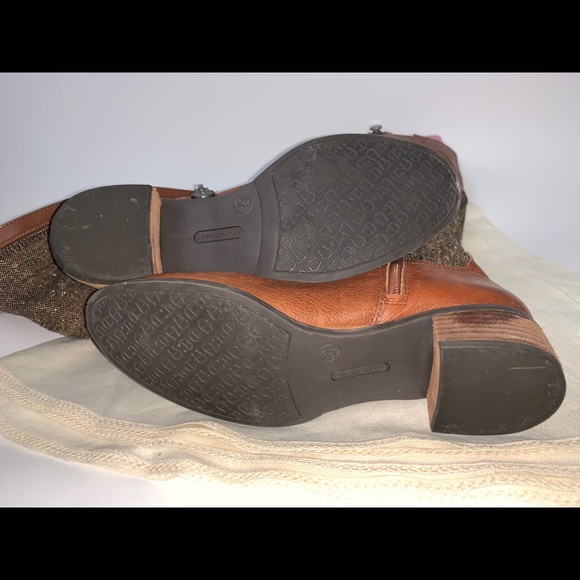 Etienne Aigner Womens Tweed/Leather Boots - Picture 13 of 13